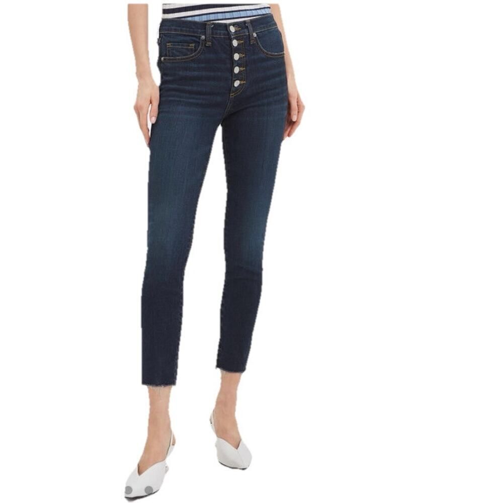 Veronica Beard Debbie 10” Skinny Ankle Jeans Dark Vintage Blue Size 24/00